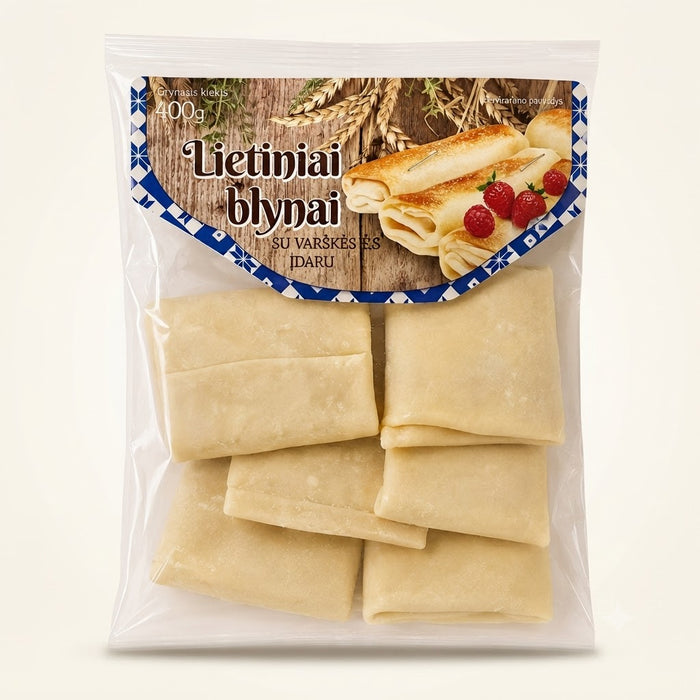 Lietiniai blynai su varškės įdaru 400g