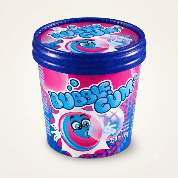 Bubble gum skonio ledai indelyje 150ml/75g