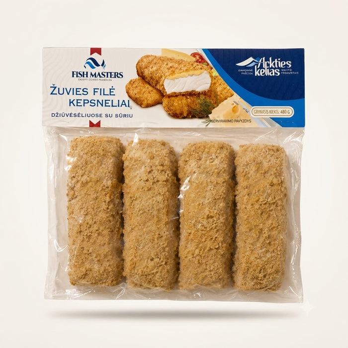 Fish masters žuvies kepsneliai 480g
