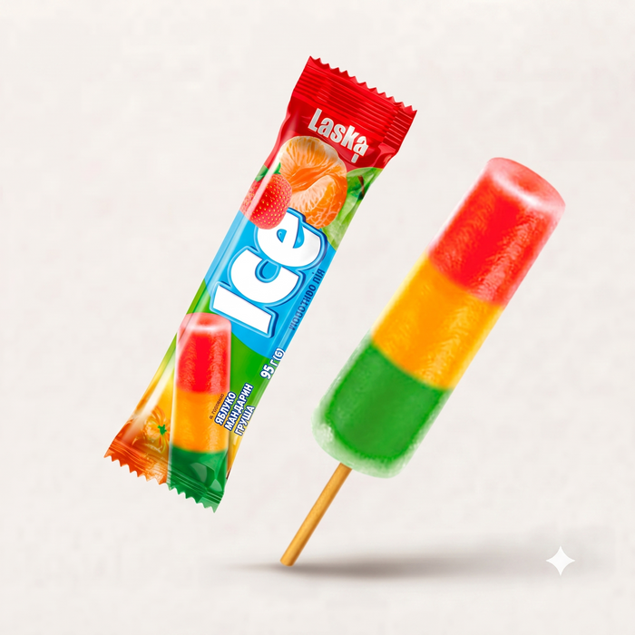 ICE Vaisiniai ledai ant pagaliuko 95ml/95g