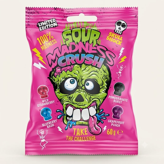 Ledinukai rūgštūs Sour Madness Crush (uogų sk) 60g