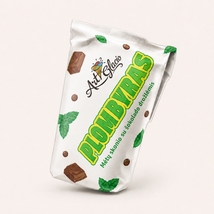 Eisprom plombyras mėtų skonio su šokolado drožlėmis 130ml/80g