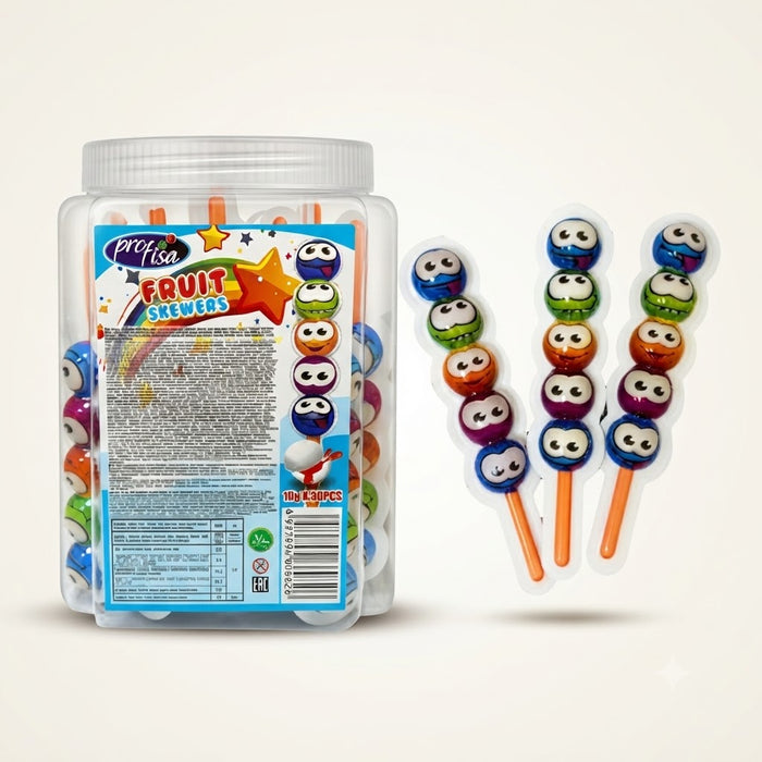 Saldainiai Fruit Skewers 30 vnt x10g