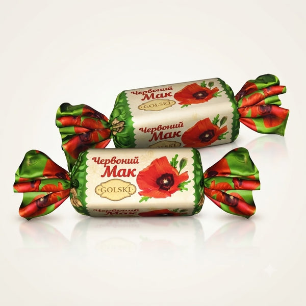 Saldainiai Raudona aguona 2,2 kg
