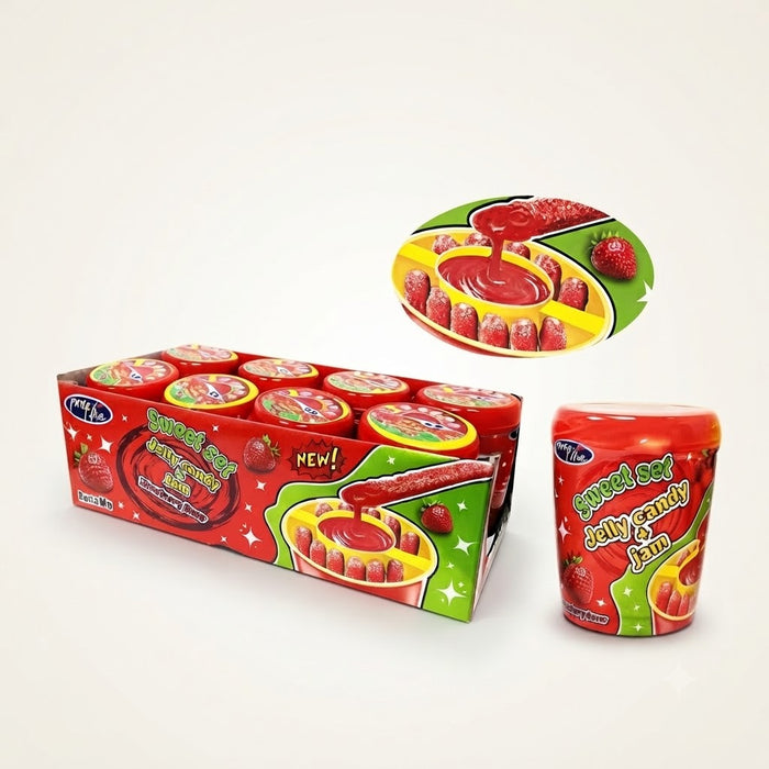 Saldainiai Sweet Set Strawberry 8vnt x 60 g