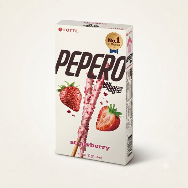 Sausainiai Pepero STRAWBERRY 32g