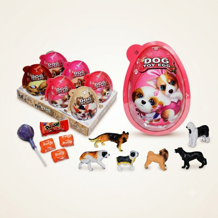 Žaislas saldainis DOGS 4in1, 6 vnt 21g