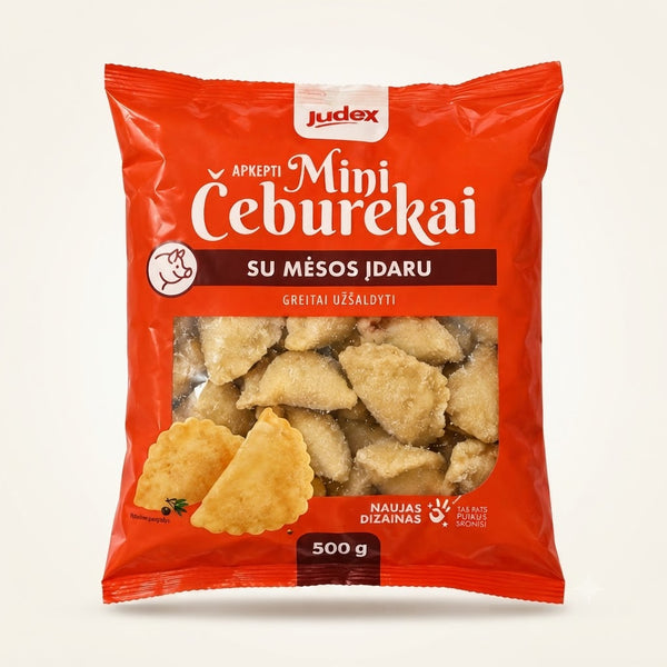 Mini čeburekai su kiauliena 500g
