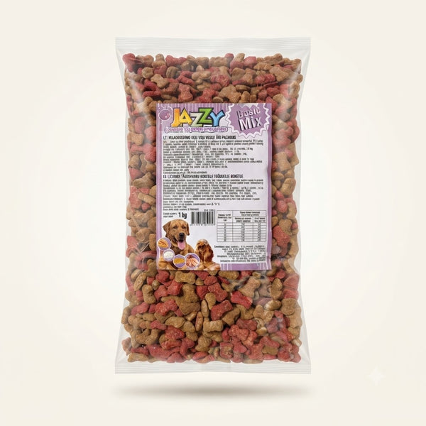 Ėdalas Jazzy šunims Basic Mix 1 kg