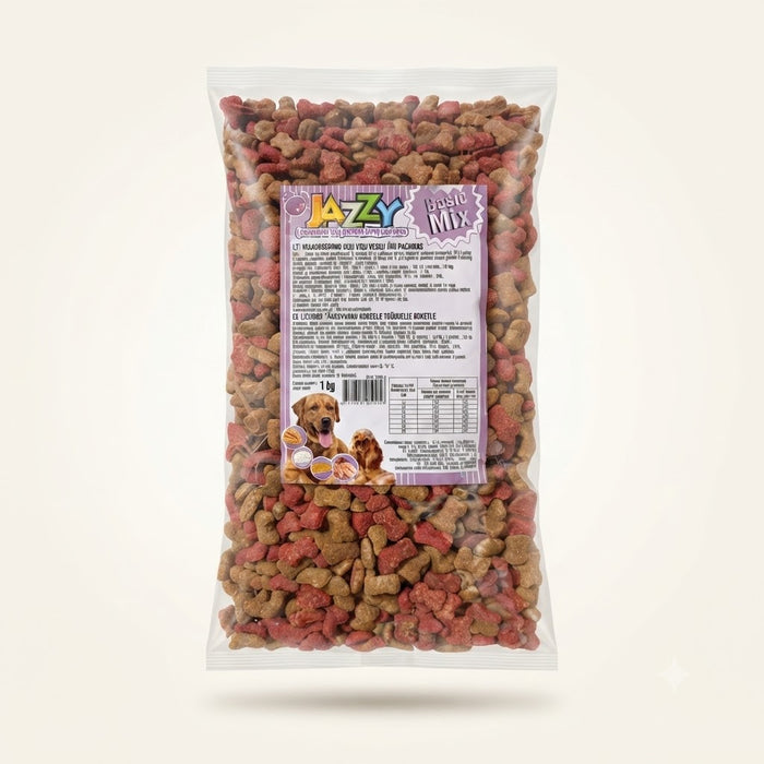 Ėdalas Jazzy šunims Basic Mix 1 kg