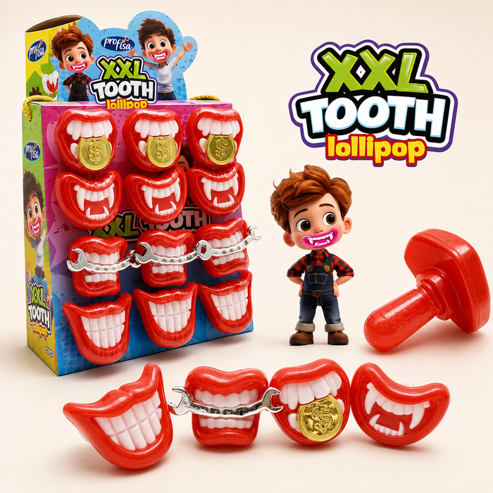 Ledinukai Tooth Lollipop 12vnt x 12g