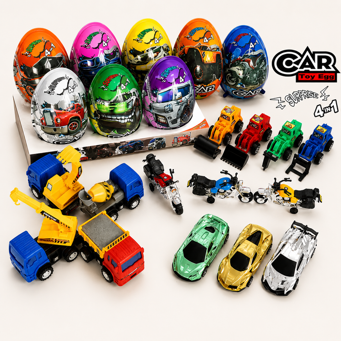 Žaislas saldainis XXXL Car 6vnt x 20g